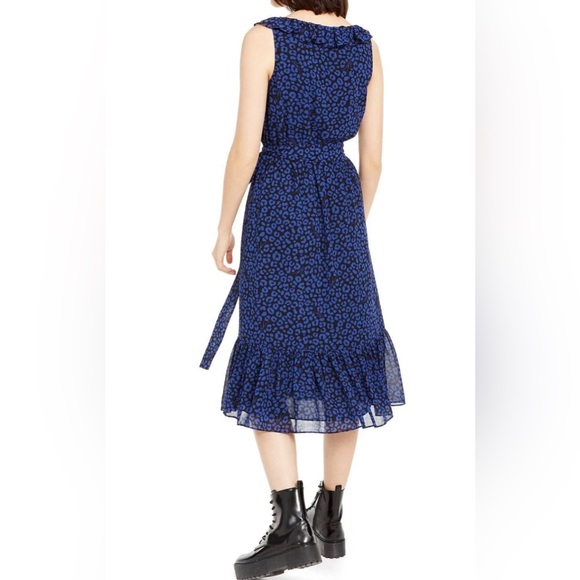 Michael Kors blue sleeveless midi dress size XL - Picture 2 of 8